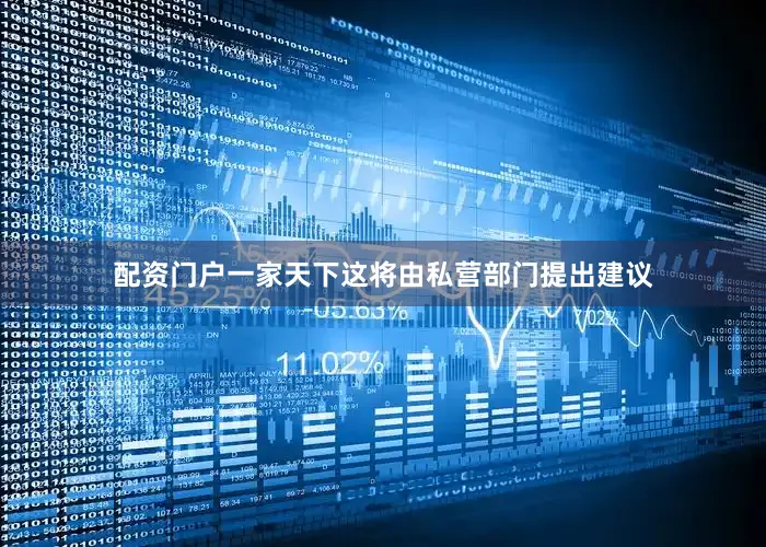 配资门户一家天下这将由私营部门提出建议